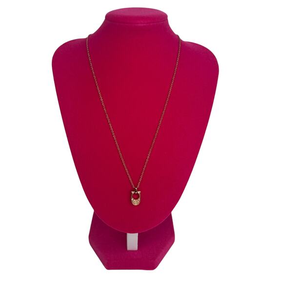 Coach Rose Gold“C” Necklace - Picture 4 of 6